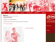 Tablet Screenshot of fitline-fitnesscenter.de